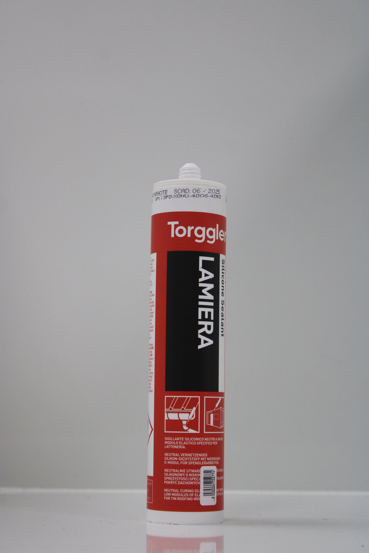 Cartuccia di sigillante in silicone professionale per lattoneria disponibile in 5 colori